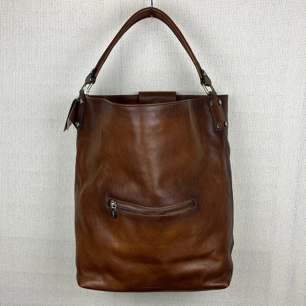 Pratesi Firenze Leather Shoulder Bag Sant'Ellero NWT